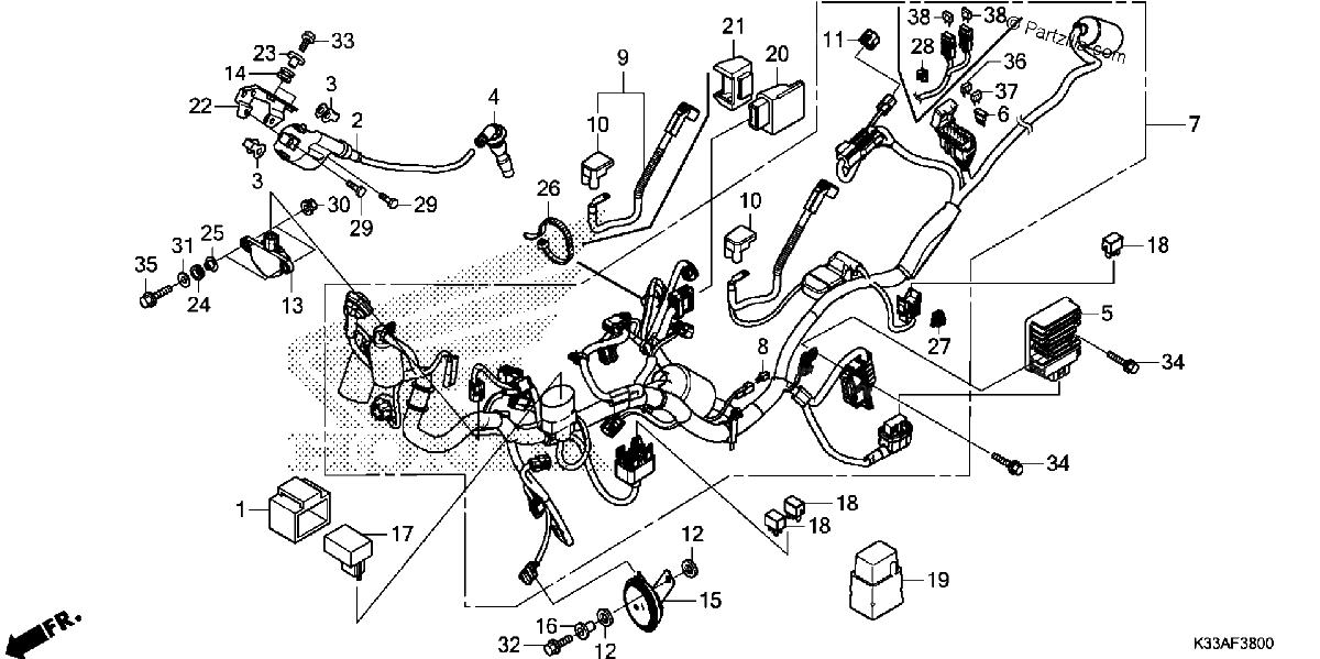 Diagrama de WIRE HARNESS