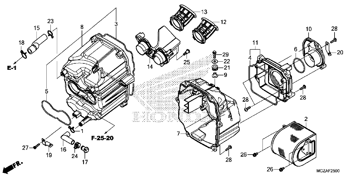 Diagrama de AIR CLEANER