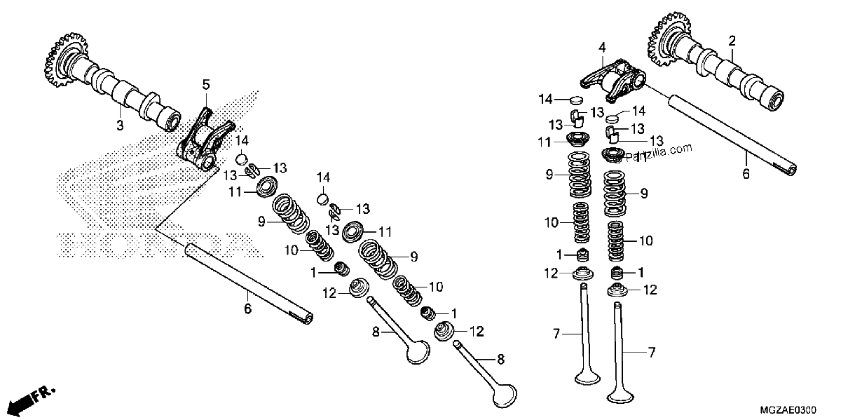 Diagrama de CAMSHAFT VALVE