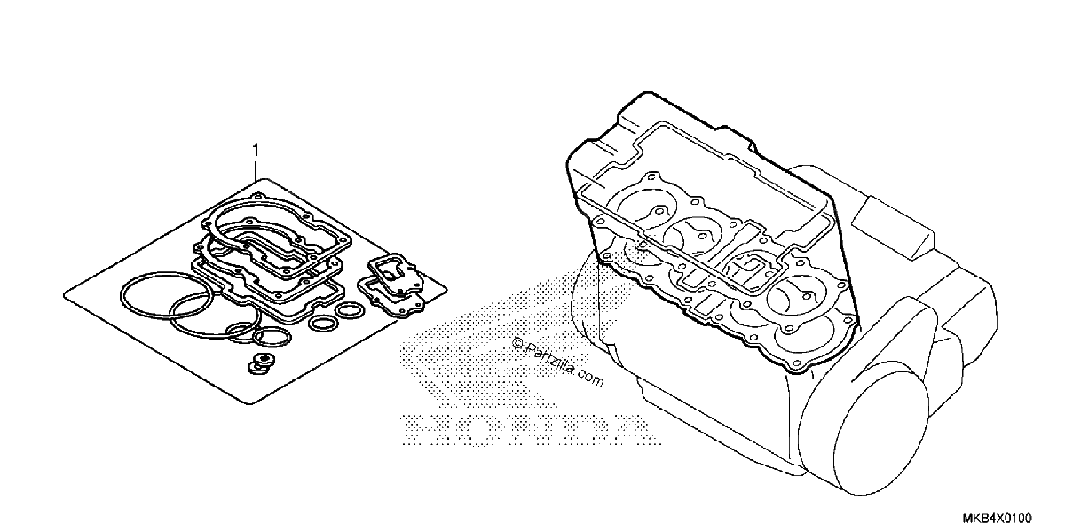 Diagrama de GASKET KIT A
