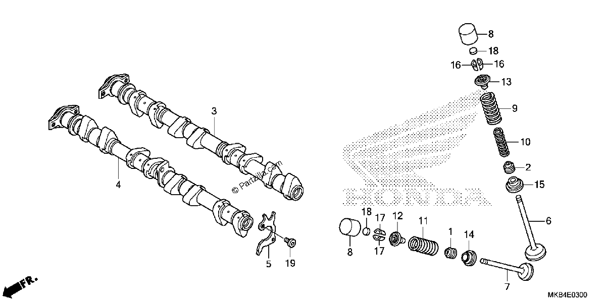 Diagrama de CAMSHAFT VALVE