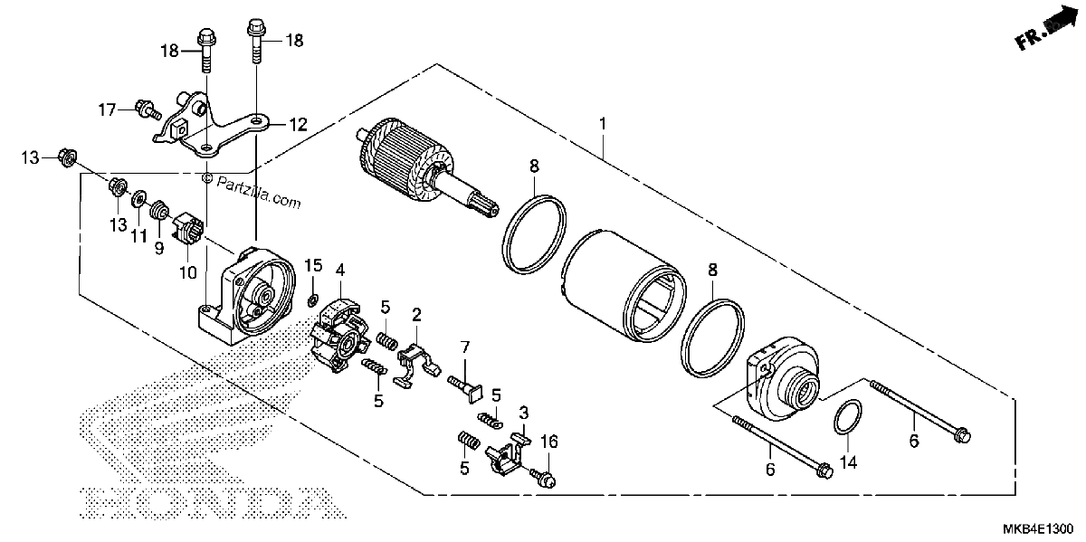 Diagrama de STARTER MOTOR