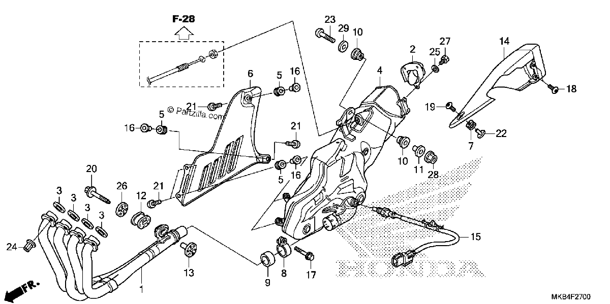 Diagrama de EXHAUST MUFFLER