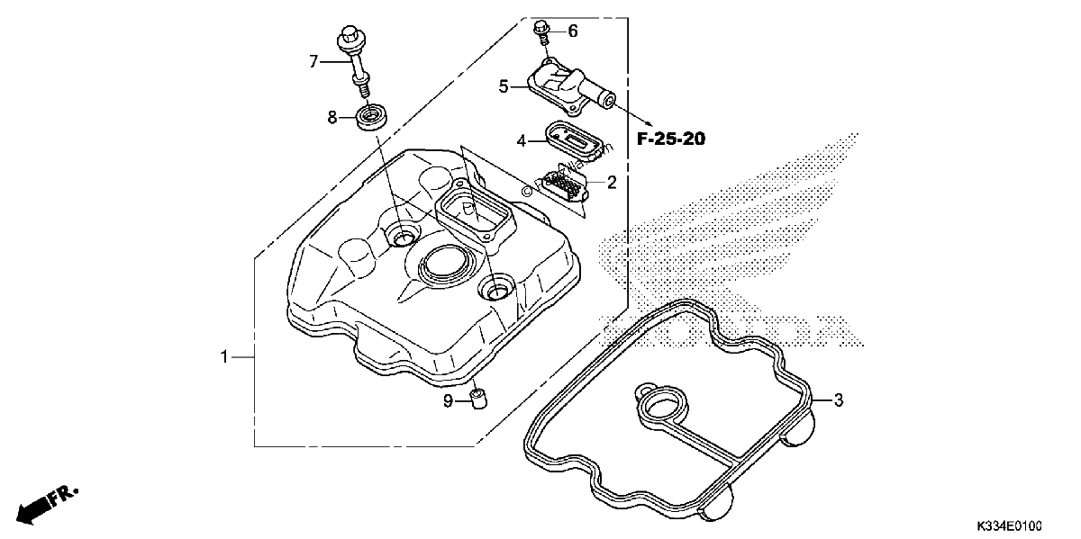 Diagrama de CYLINDER HEAD COVER