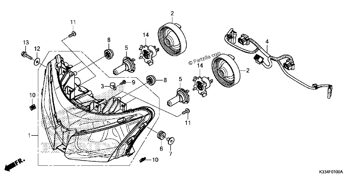 Diagrama de HEADLIGHT