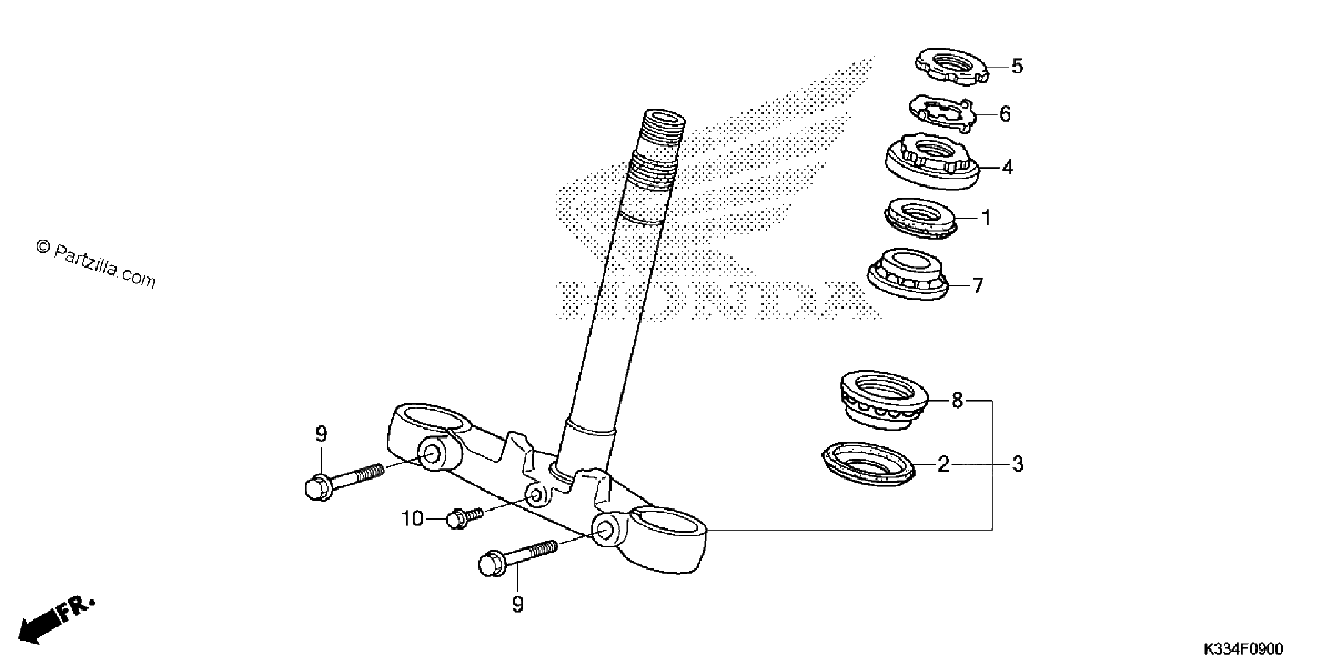 Diagrama de STEERING STEM