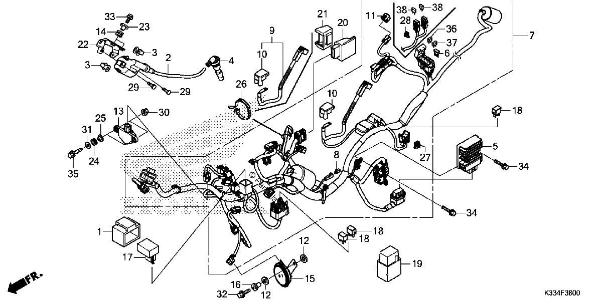 Diagrama de WIRE HARNESS