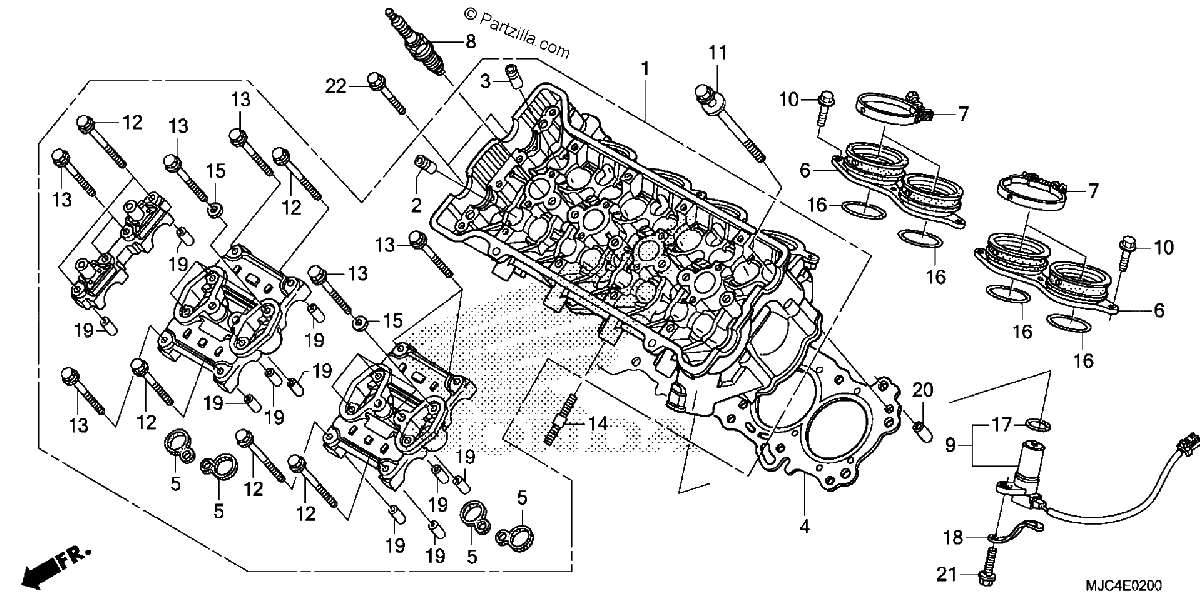 Diagrama de CYLINDER HEAD