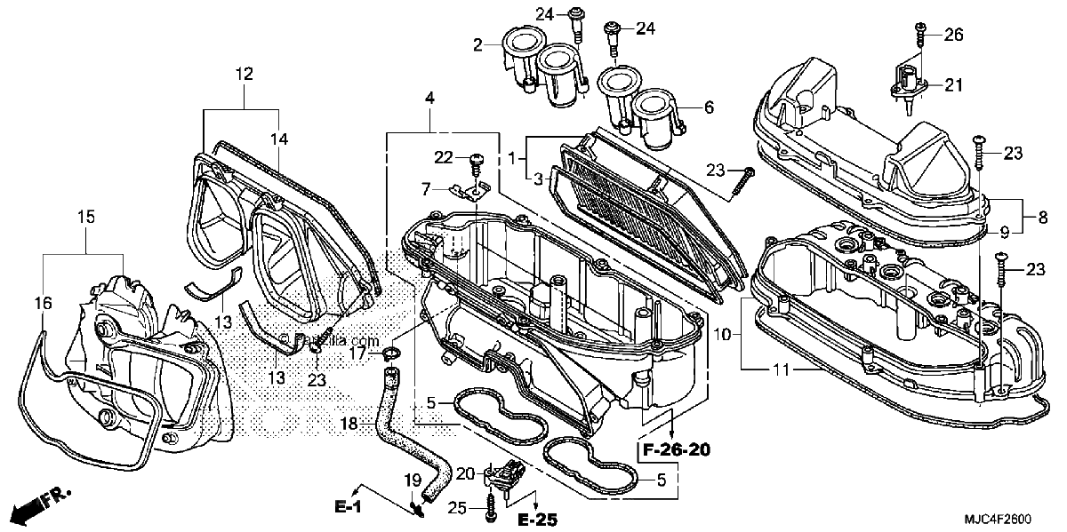 Diagrama de AIR CLEANER