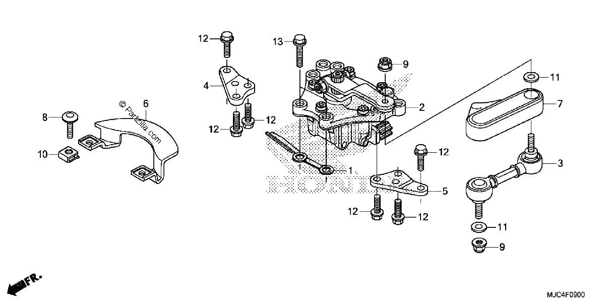 Diagrama de STEERING DAMPER