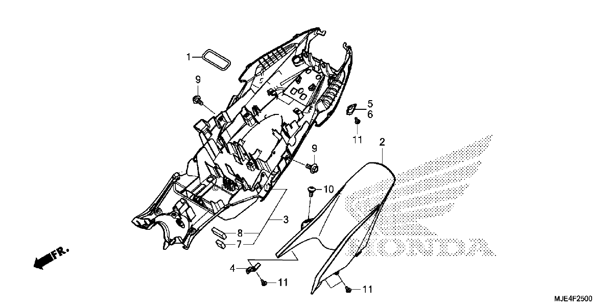 Diagrama de REAR FENDER