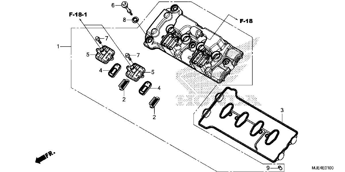 Diagrama de CYLINDER HEAD COVER