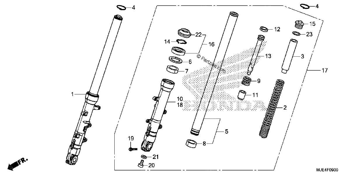 Diagrama de FRONT FORK