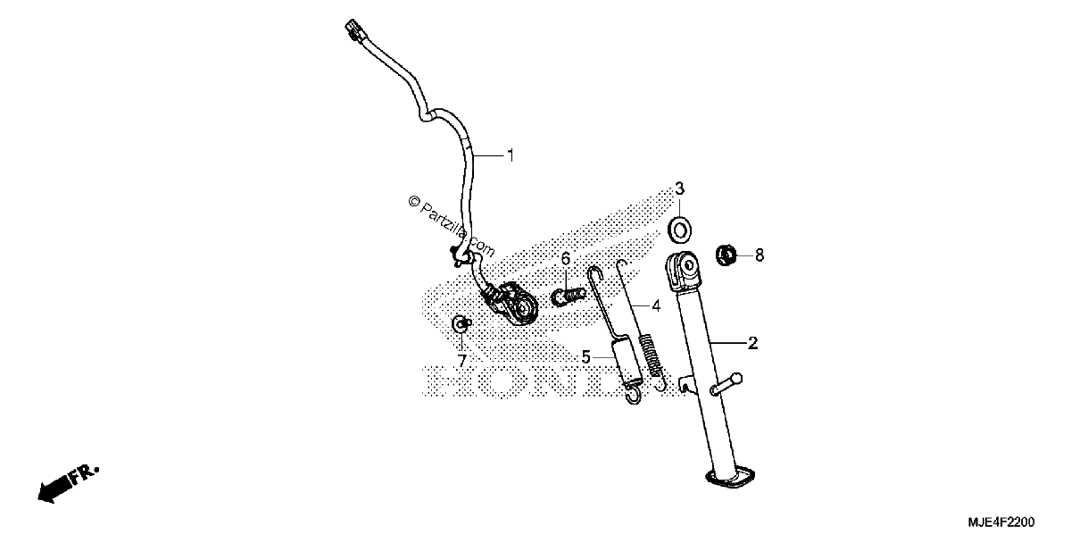 Diagrama de SIDE STAND