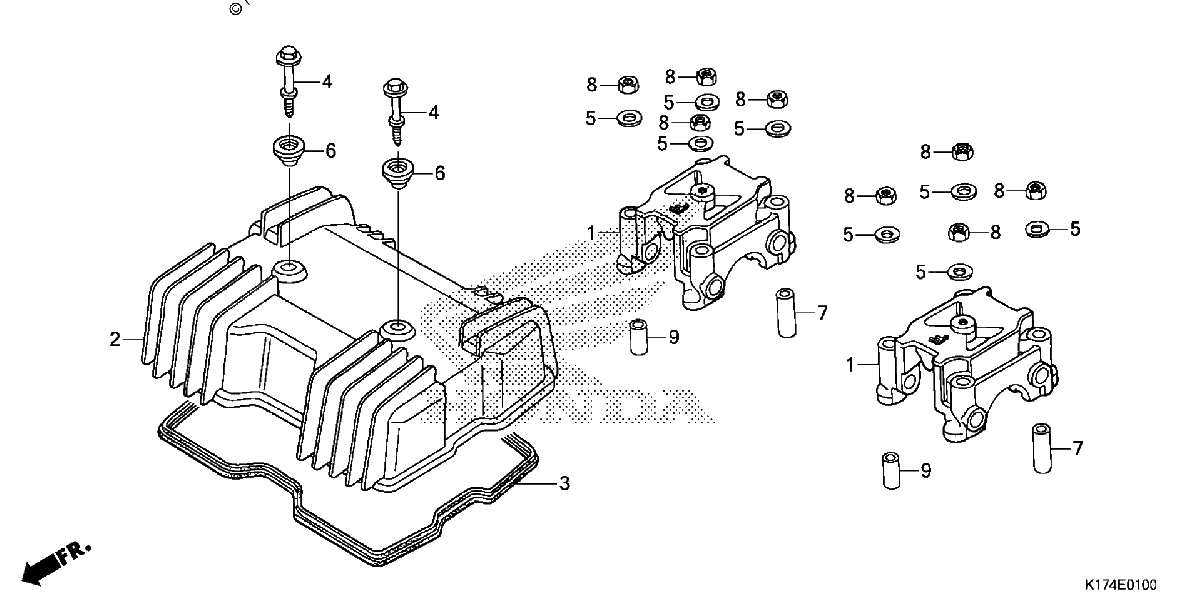 Diagrama de CYLINDER HEAD COVER