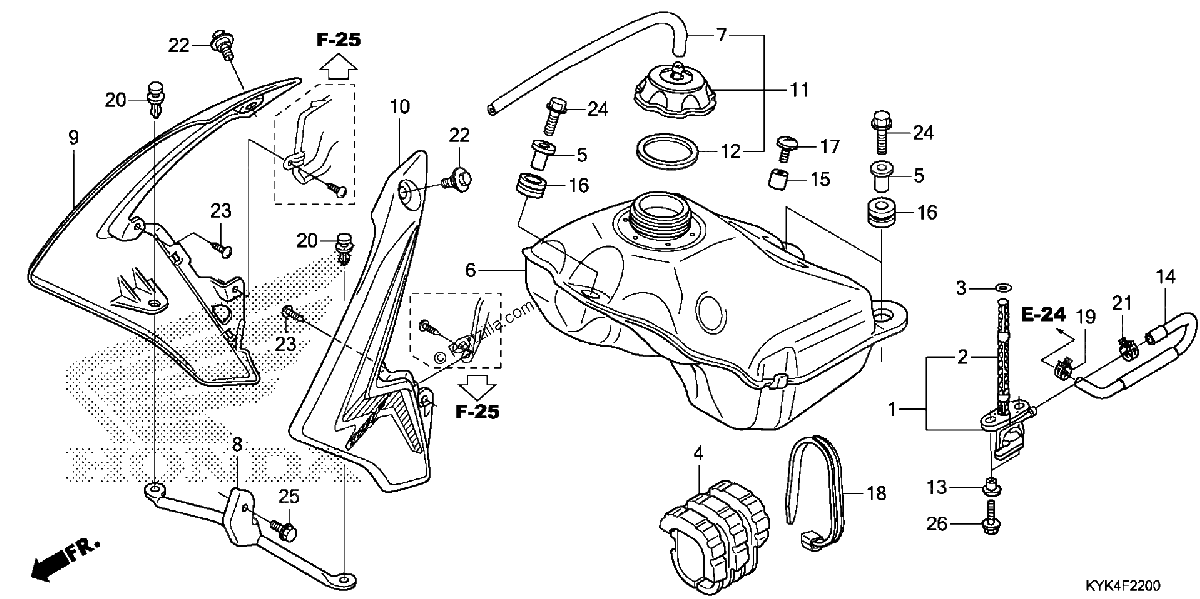 Diagrama de FUEL TANK