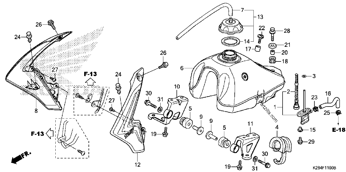 Diagrama de FUEL TANK