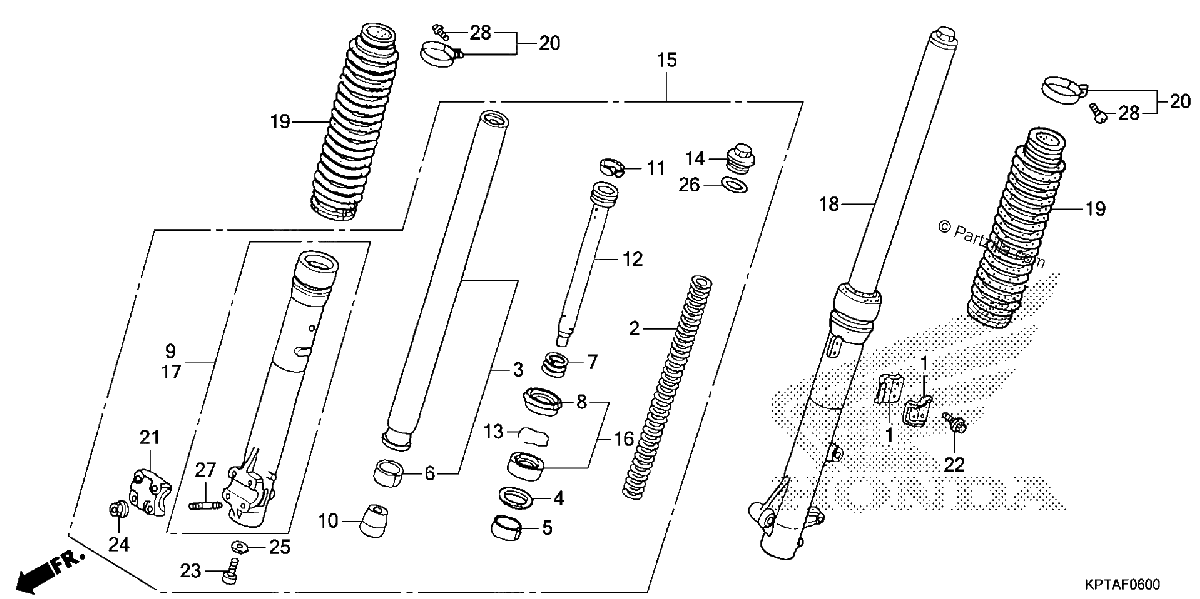 Diagrama de FRONT FORK