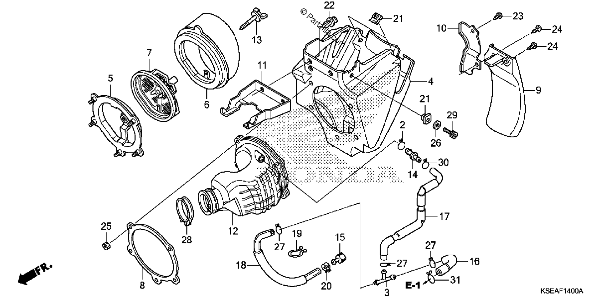 Diagrama de AIR CLEANER
