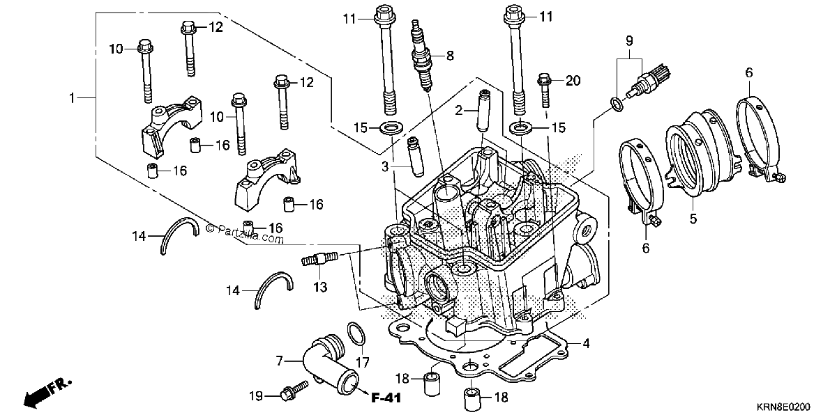 Diagrama de CYLINDER HEAD