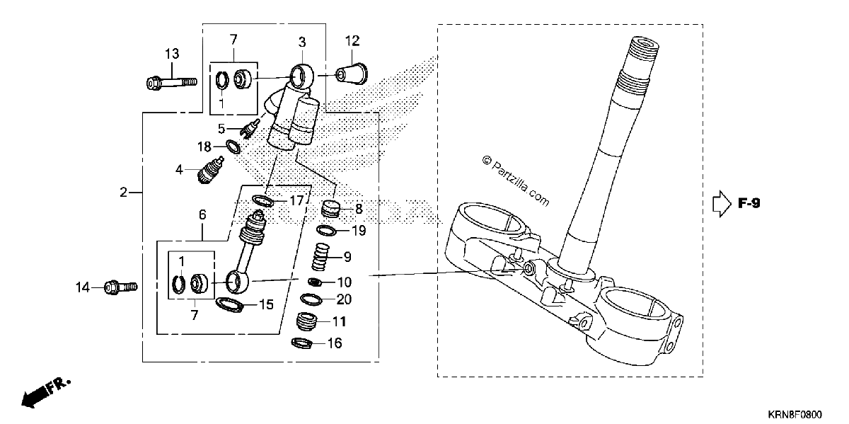 Diagrama de STEERING DAMPER