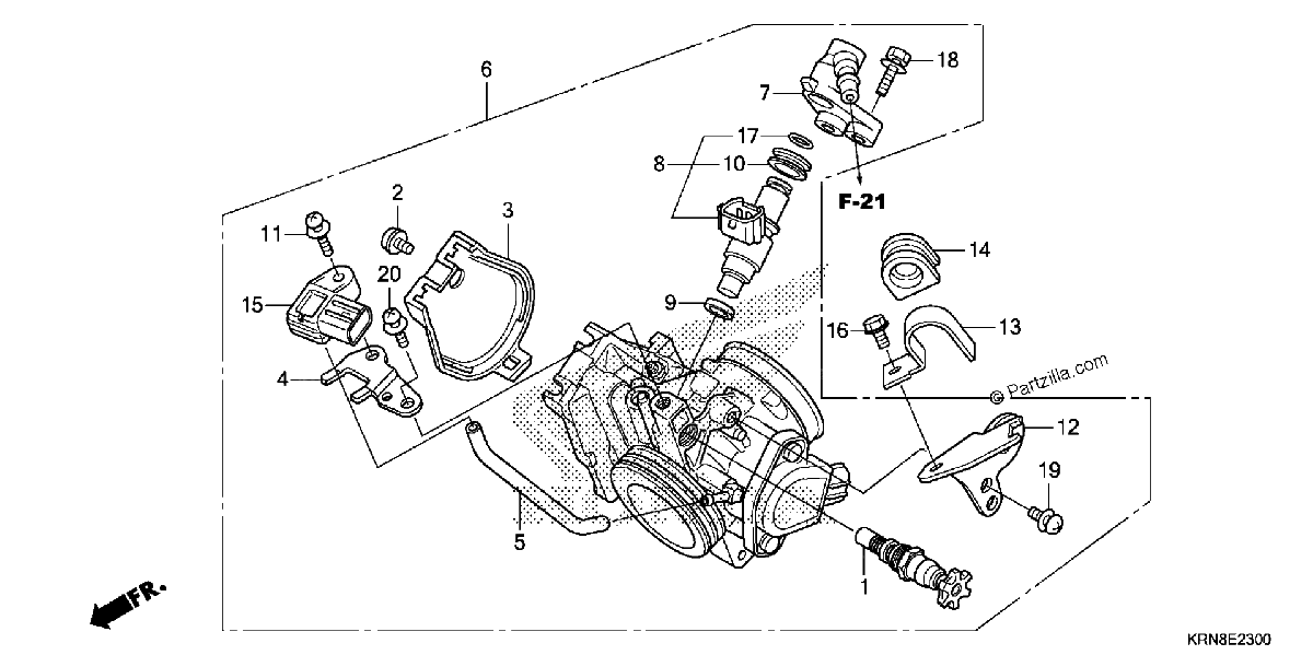 Diagrama de THROTTLE BODY