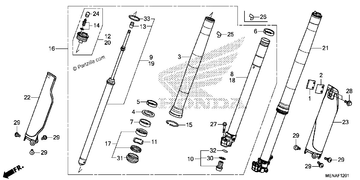 Diagrama de FRONT FORK 2