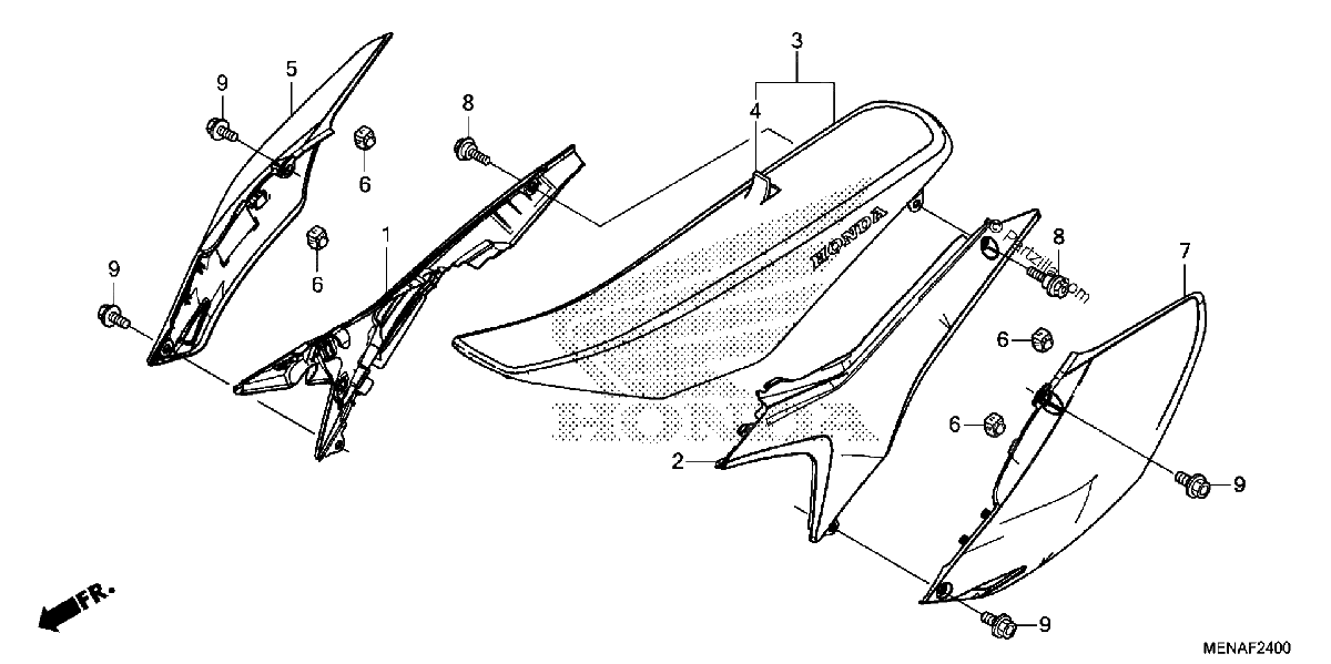 Diagrama de SEAT SIDE COVER