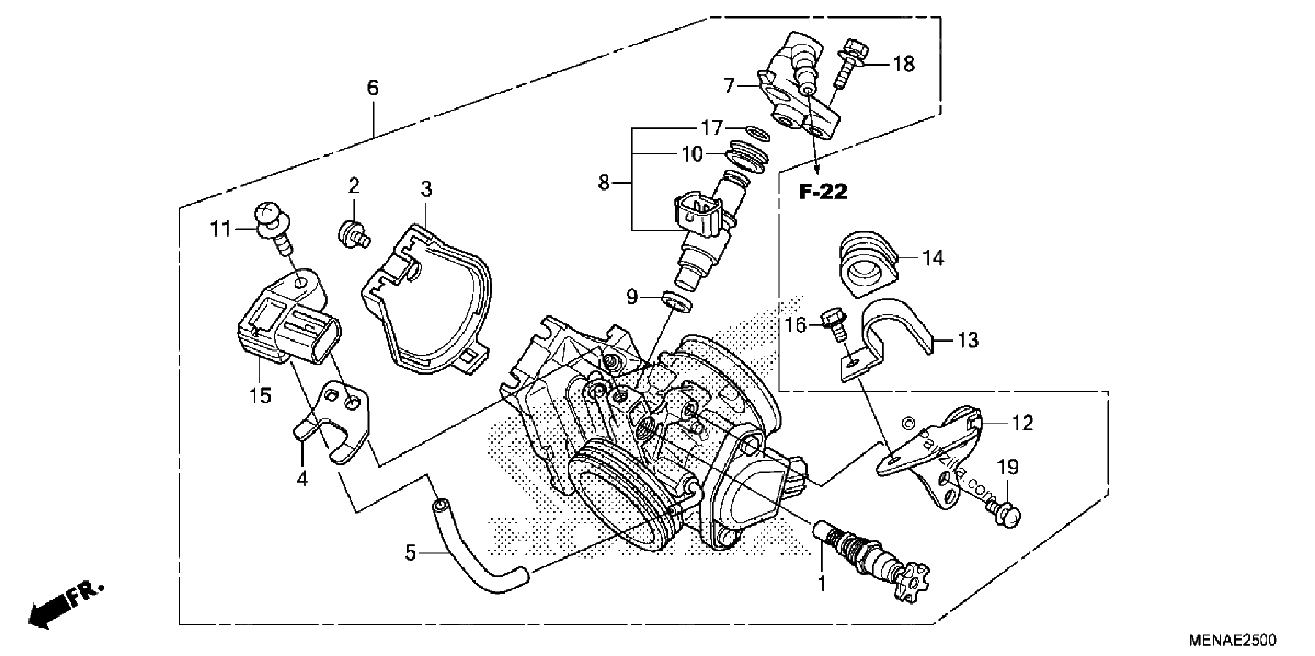 Diagrama de THROTTLE BODY
