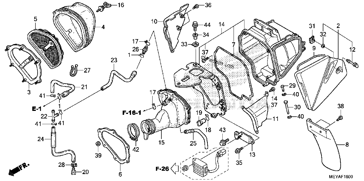 Diagrama de AIR CLEANER