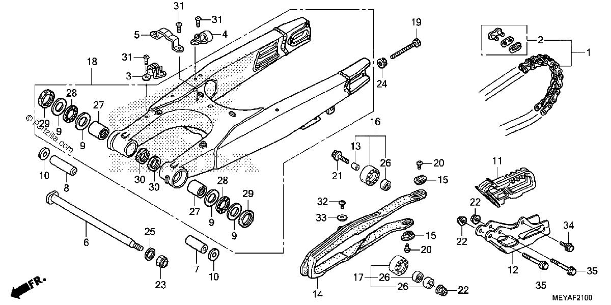 Diagrama de SWINGARM