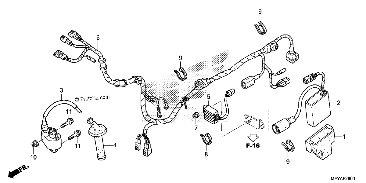 Diagrama de WIRE HARNESS
