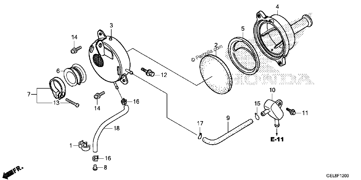 Diagrama de AIR CLEANER