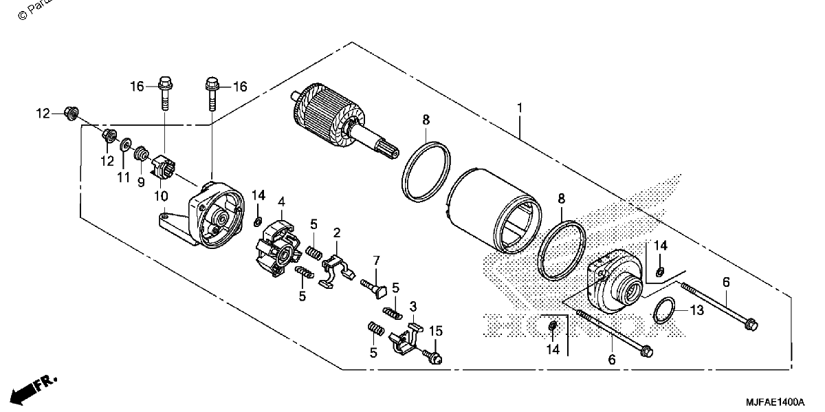 Diagrama de STARTER MOTOR