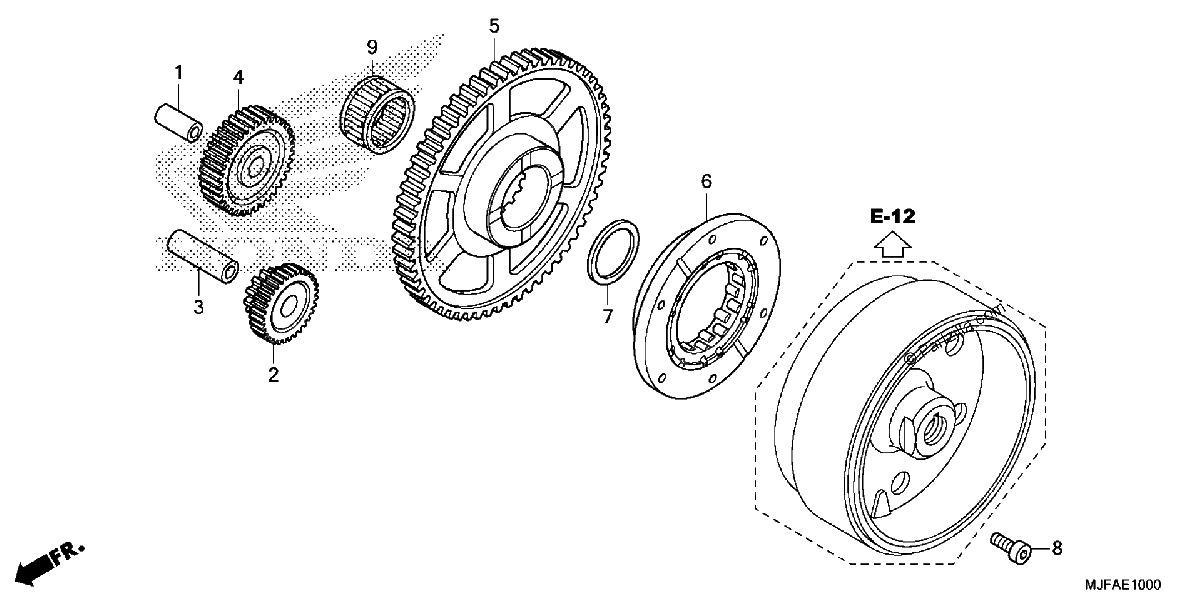 Diagrama de STARTING CLUTCH