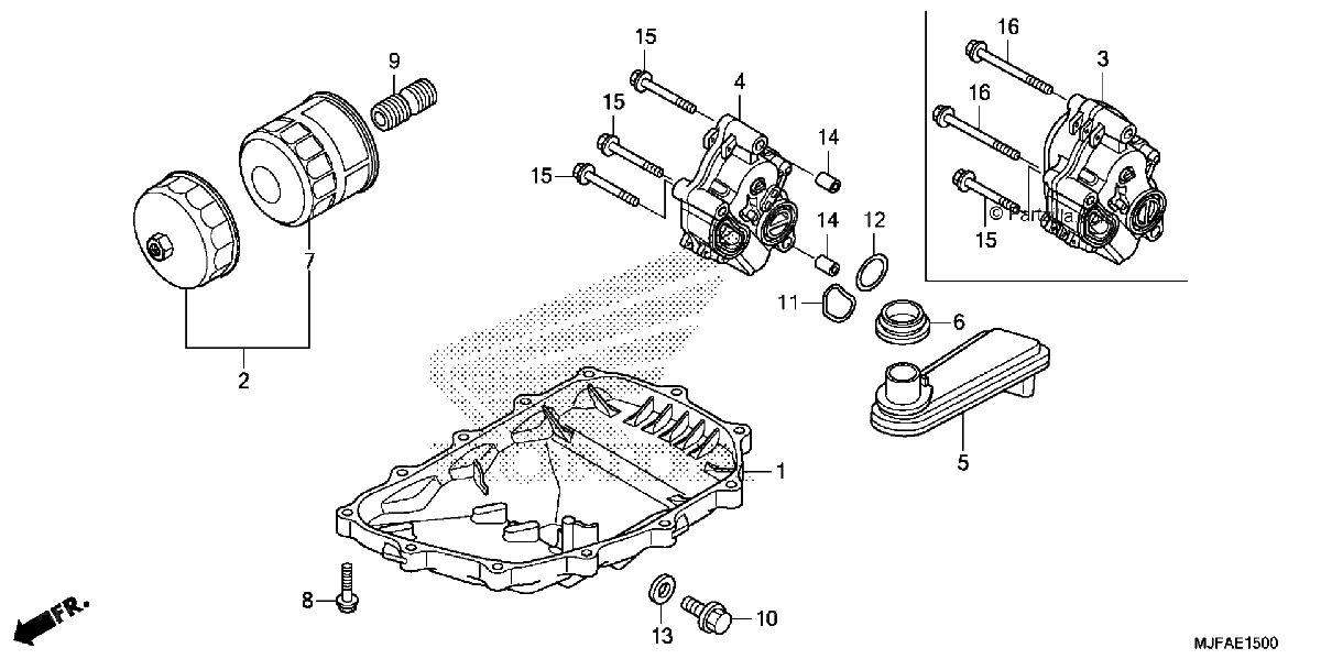 Diagrama de OIL PAN OIL PUMP