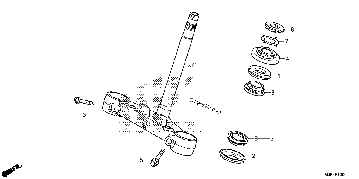 Diagrama de STEERING STEM