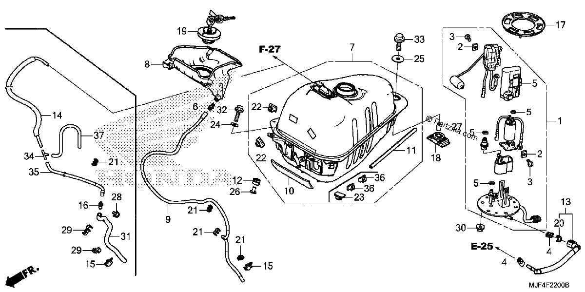 Diagrama de FUEL TANK