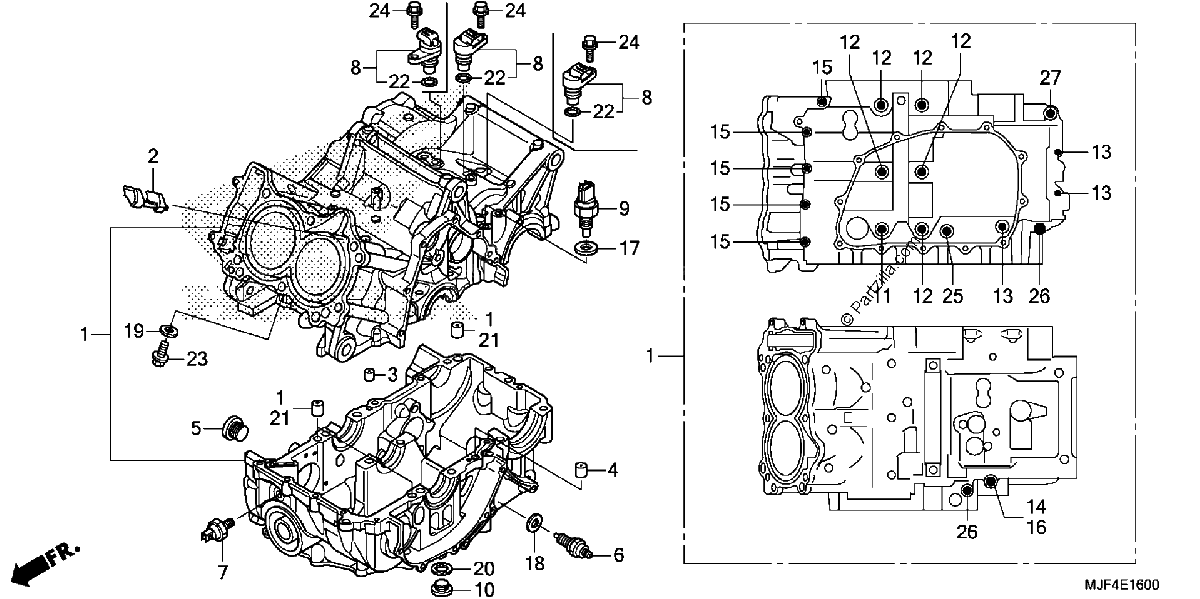 Diagrama de CRANKCASE