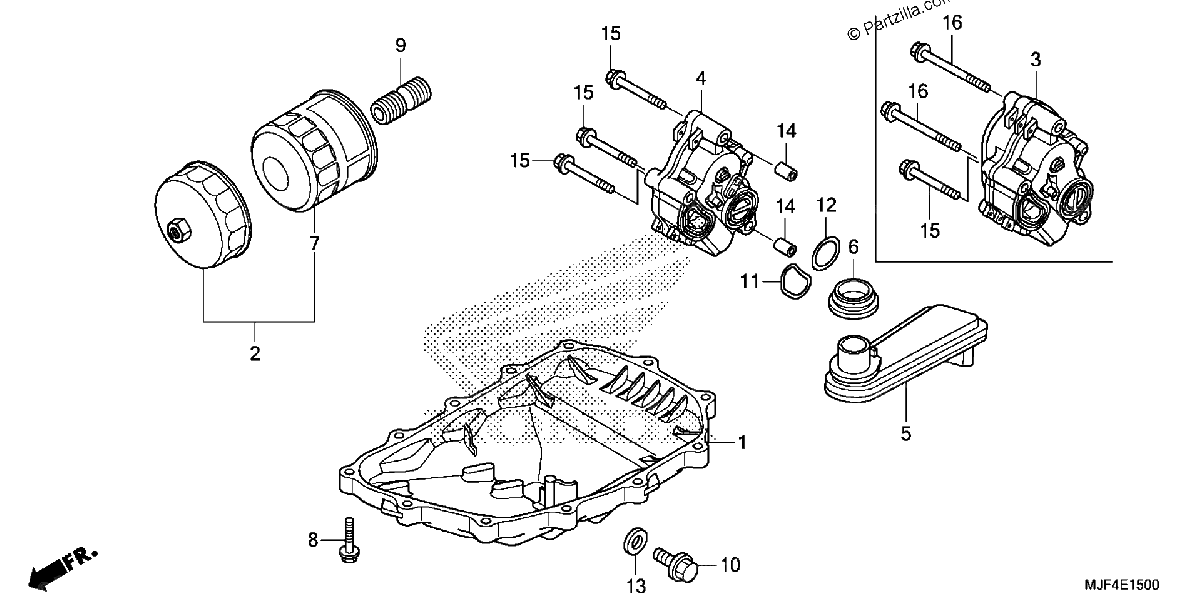 Diagrama de OIL PAN OIL PUMP