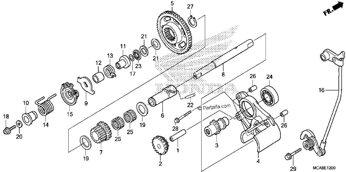Diagrama de REVERSE GEAR