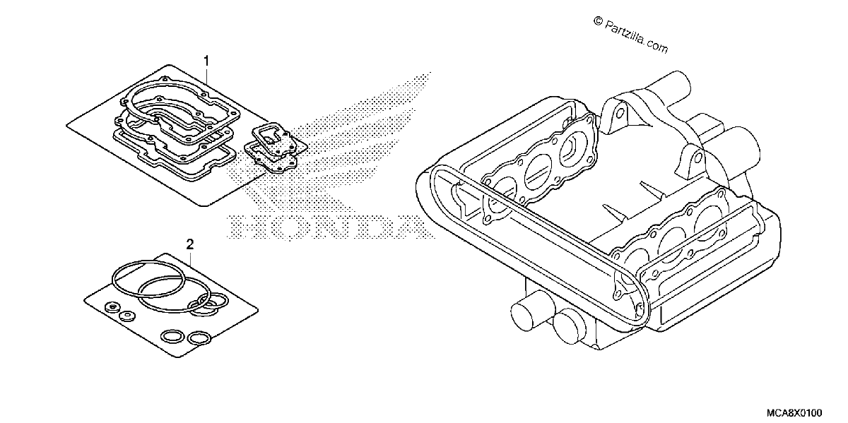Diagrama de GASKET KIT A