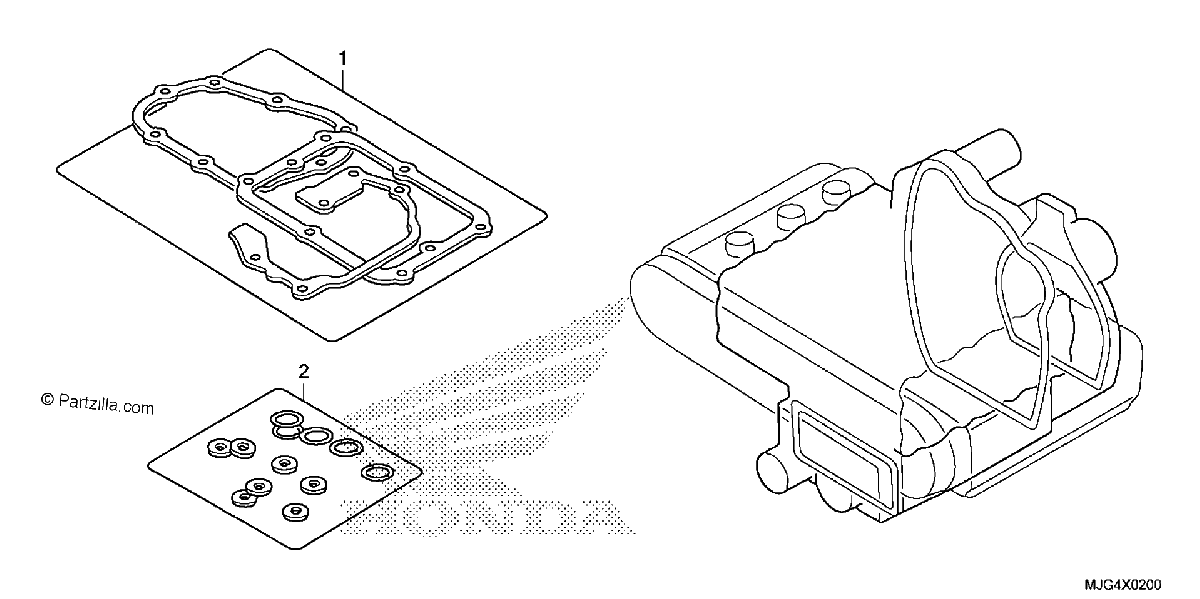 Diagrama de GASKET KIT B