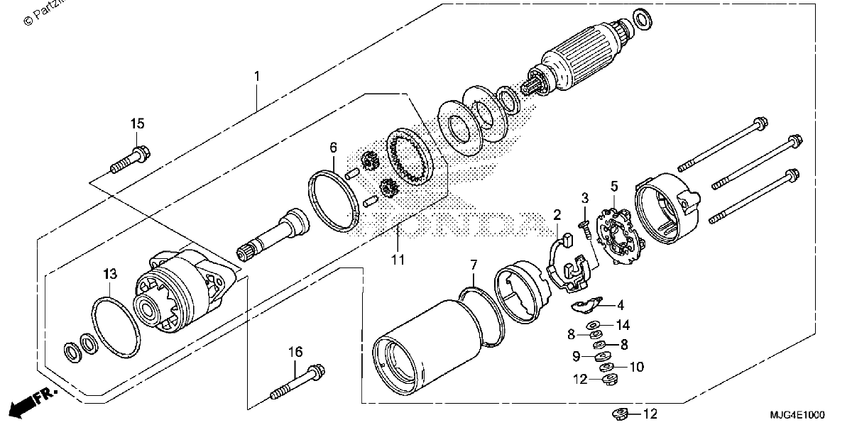 Diagrama de STARTER MOTOR