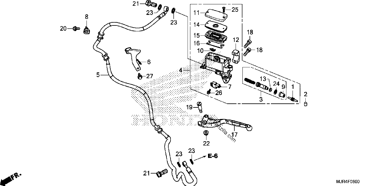 Diagrama de CLUTCH MASTER CYLINDER