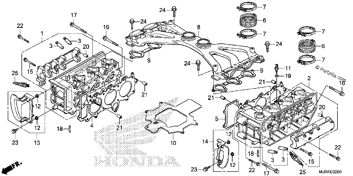 Diagrama de CYLINDER HEAD