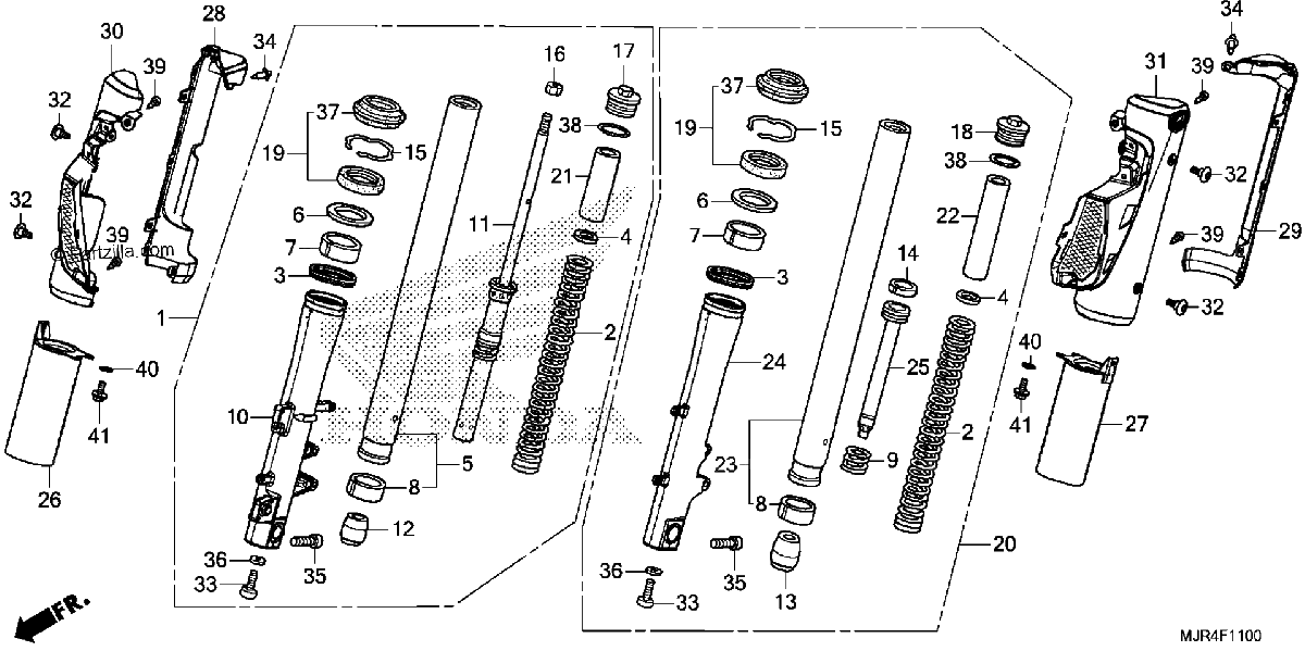 Diagrama de FRONT FORK