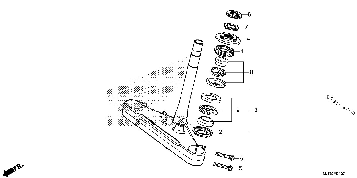 Diagrama de STEERING STEM