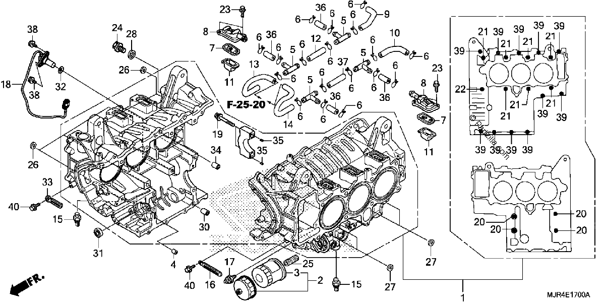 Diagrama de CYLINDER BLOCK