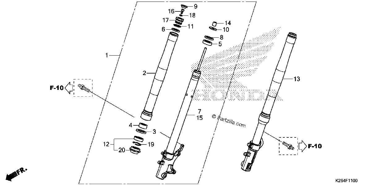 Diagrama de FRONT FORK